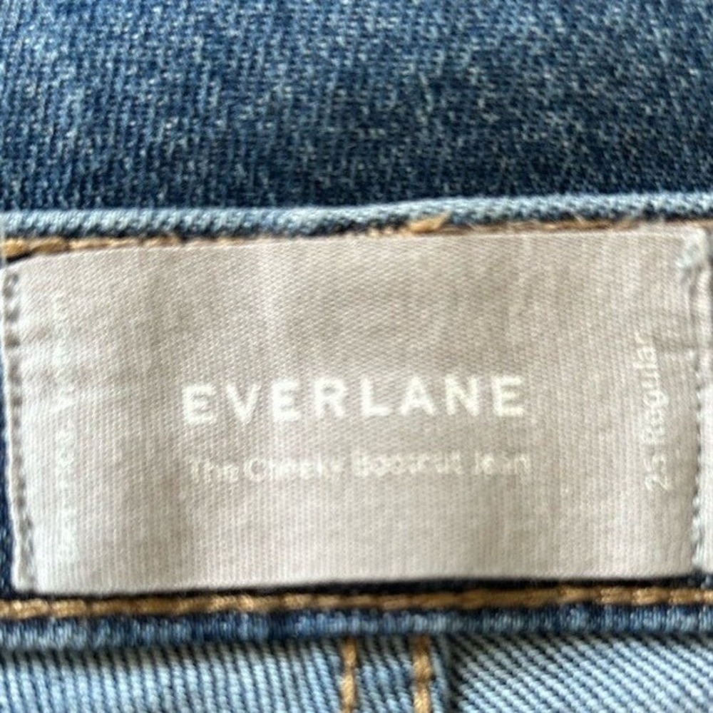 Everlane Cheeky Bootcut Ankle High Rise Crop Raw Hem Jeans Size 25 - Picture 3 of 9